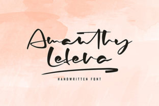 Amanthy Lefera: A Handwritten Script Font for Business Branding