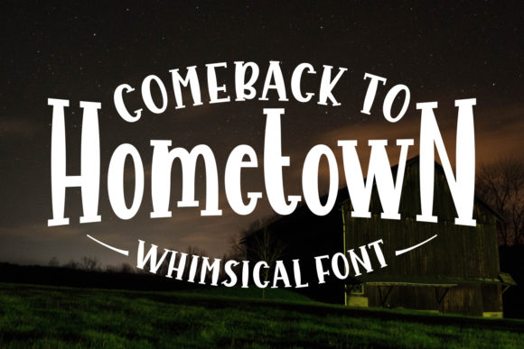 Comeback to Hometown Brings a Handwritten Font Style That Feels Personal and Bold for Campaign Design