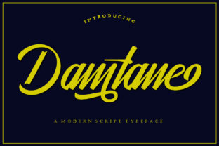 Damtane: A Modern Calligraphy Font for Handmade Businesses