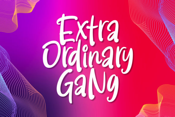 Extra Ordinary Gang: A Handwritten Font That Brings Personality to Web Design