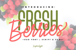 Fresh Berries Font: A Playful Script for Campaign Creatives