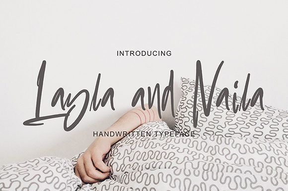 Layla and Naila: A Handwritten Font with Bold Web Appeal