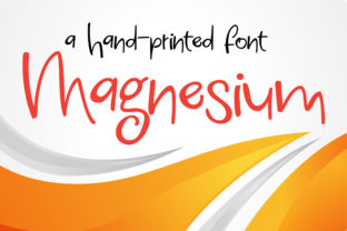 Magnesium: A Handwritten Script Font for Campaign Creators
