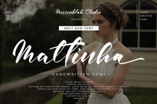 Mattinha Font: A Script Typeface for Campaign Visuals