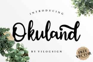 Okuland: A Whimsical Handwritten Font for Handmade Product Design