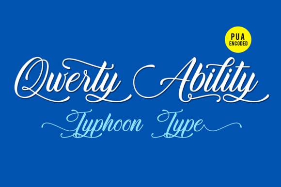 Qwerty Ability: A Handwritten Font with Editorial Personality
