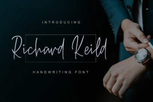 Richard Keild: A Handwritten Font for Crafters Who Want Light, Romantic Charm